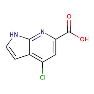 1H-Pyrrolo[2,3-b]pyridine-6-carboxylic acid, 4-chloro-