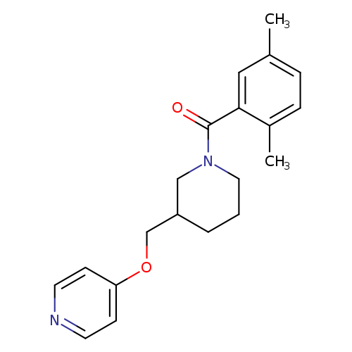 4-{[1-(2,5-dimethylbenzoyl)piperidin-3-yl]methoxy}pyridine