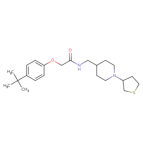 2-(4-tert-butylphenoxy)-N-{[1-(thiolan-3-yl)piperidin-4-yl]methyl}acetamide