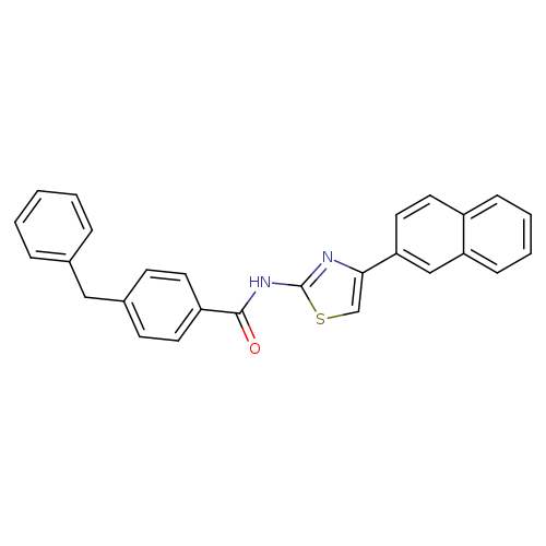 4-benzyl-N-[4-(naphthalen-2-yl)-1,3-thiazol-2-yl]benzamide
