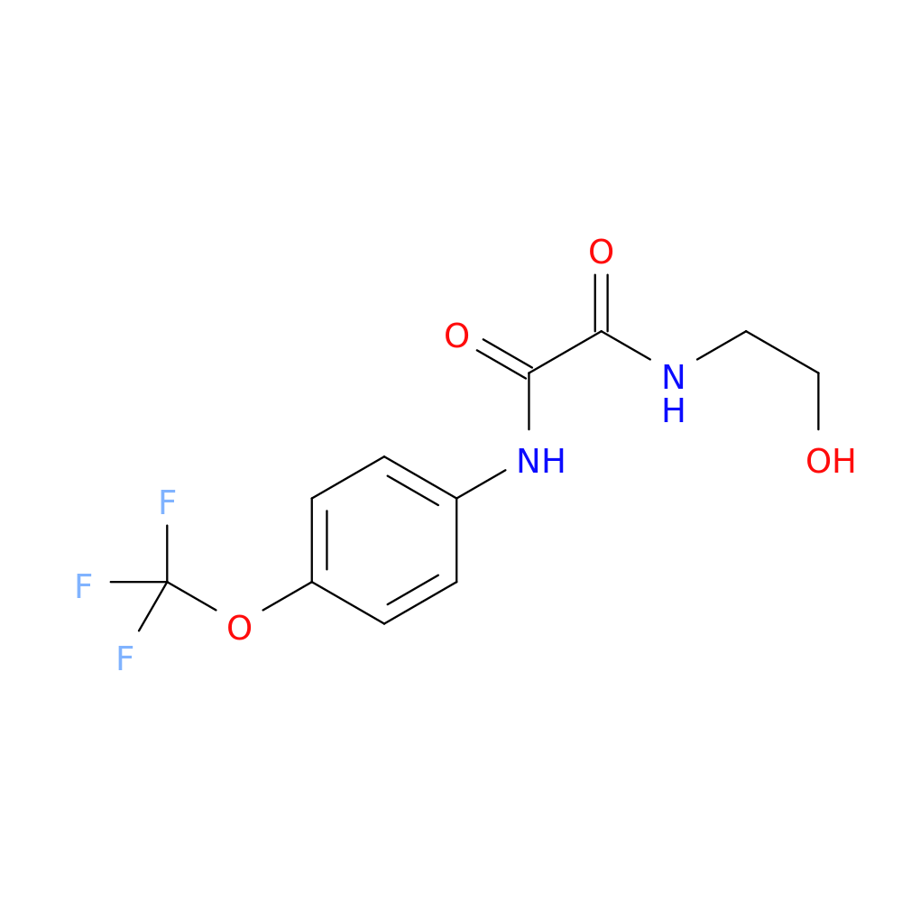 N-(2-hydroxyethyl)-N'-[4-(trifluoromethoxy)phenyl]ethanediamide