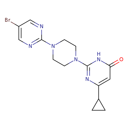 2-[4-(5-bromopyrimidin-2-yl)piperazin-1-yl]-6-cyclopropyl-3,4-dihydropyrimidin-4-one