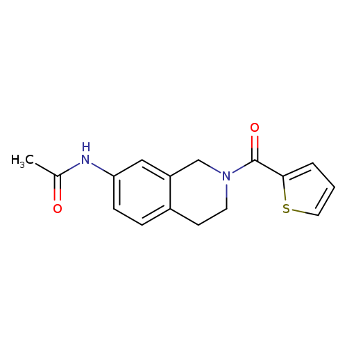 N-[2-(thiophene-2-carbonyl)-1,2,3,4-tetrahydroisoquinolin-7-yl]acetamide