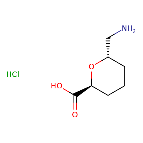 rac-(2R,6R)-6-(aminomethyl)oxane-2-carboxylic acid hydrochloride, trans