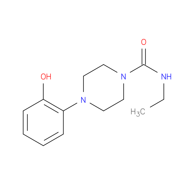 1-(2-hydroxyphenyl)-4-ethylcarbamoyl-piperazine