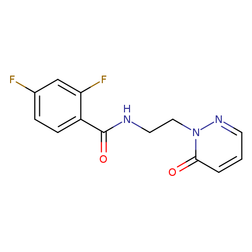 2,4-difluoro-N-[2-(6-oxo-1,6-dihydropyridazin-1-yl)ethyl]benzamide