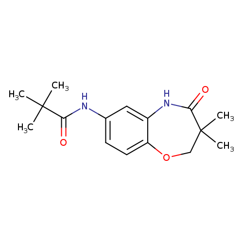 N-(3,3-dimethyl-4-oxo-2,3,4,5-tetrahydro-1,5-benzoxazepin-7-yl)-2,2-dimethylpropanamide