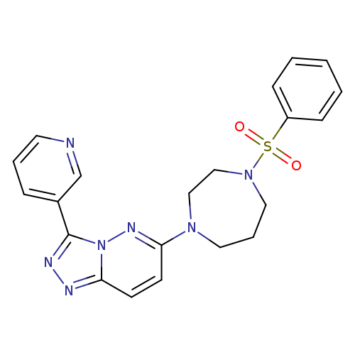 1-(benzenesulfonyl)-4-[3-(pyridin-3-yl)-[1,2,4]triazolo[4,3-b]pyridazin-6-yl]-1,4-diazepane