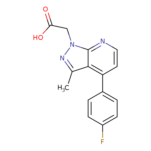 2-(4-(4-Fluorophenyl)-3-methyl-1H-pyrazolo[3,4-b]pyridin-1-yl)acetic acid