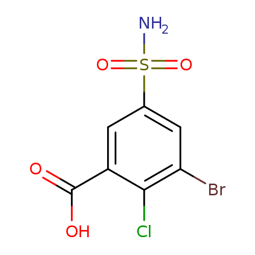 3-bromo-2-chloro-5-sulfamoylbenzoic acid