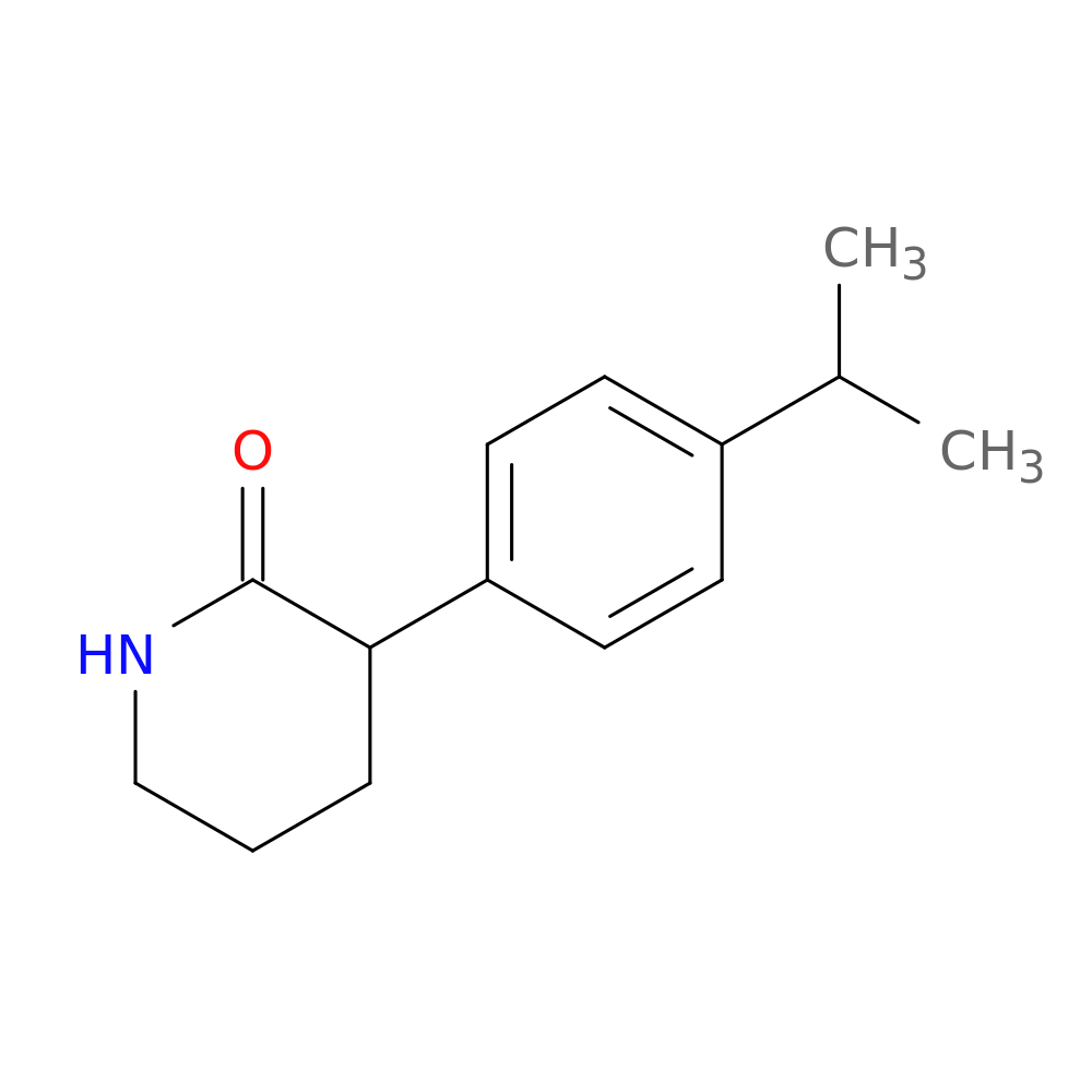 3-[4-(propan-2-yl)phenyl]piperidin-2-one