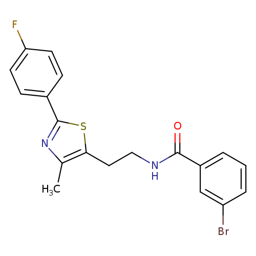 3-bromo-N-{2-[2-(4-fluorophenyl)-4-methyl-1,3-thiazol-5-yl]ethyl}benzamide