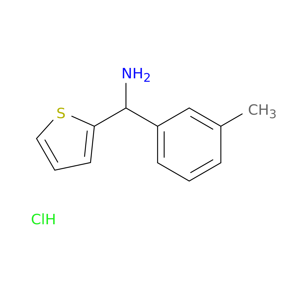 [(3-methylphenyl)(2-thienyl)methyl]amine hydrochloride