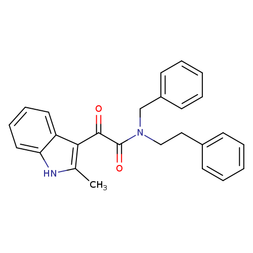 N-benzyl-2-(2-methyl-1H-indol-3-yl)-2-oxo-N-(2-phenylethyl)acetamide