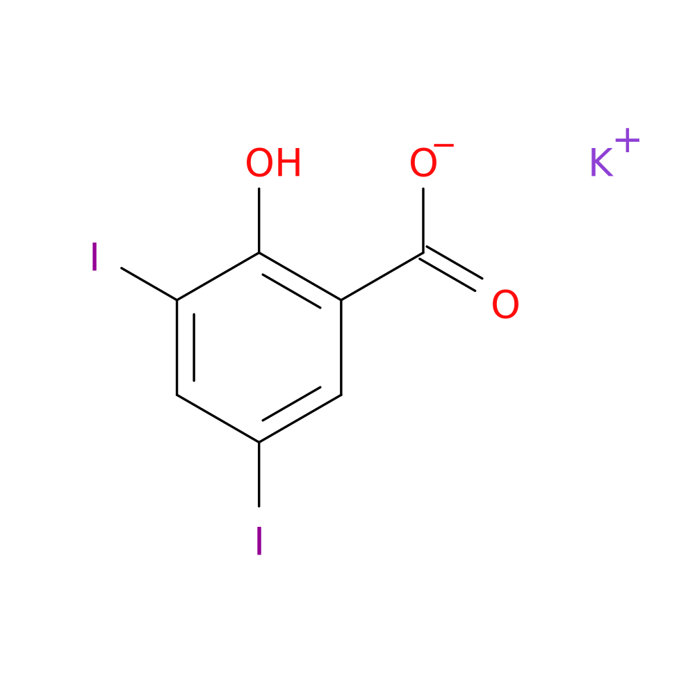 Potassium 2-Hydroxy-3,5-Diiodobenzoate