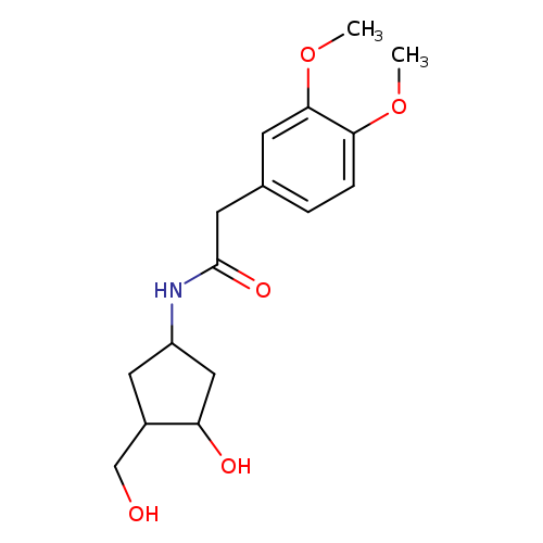 2-(3,4-dimethoxyphenyl)-N-[3-hydroxy-4-(hydroxymethyl)cyclopentyl]acetamide