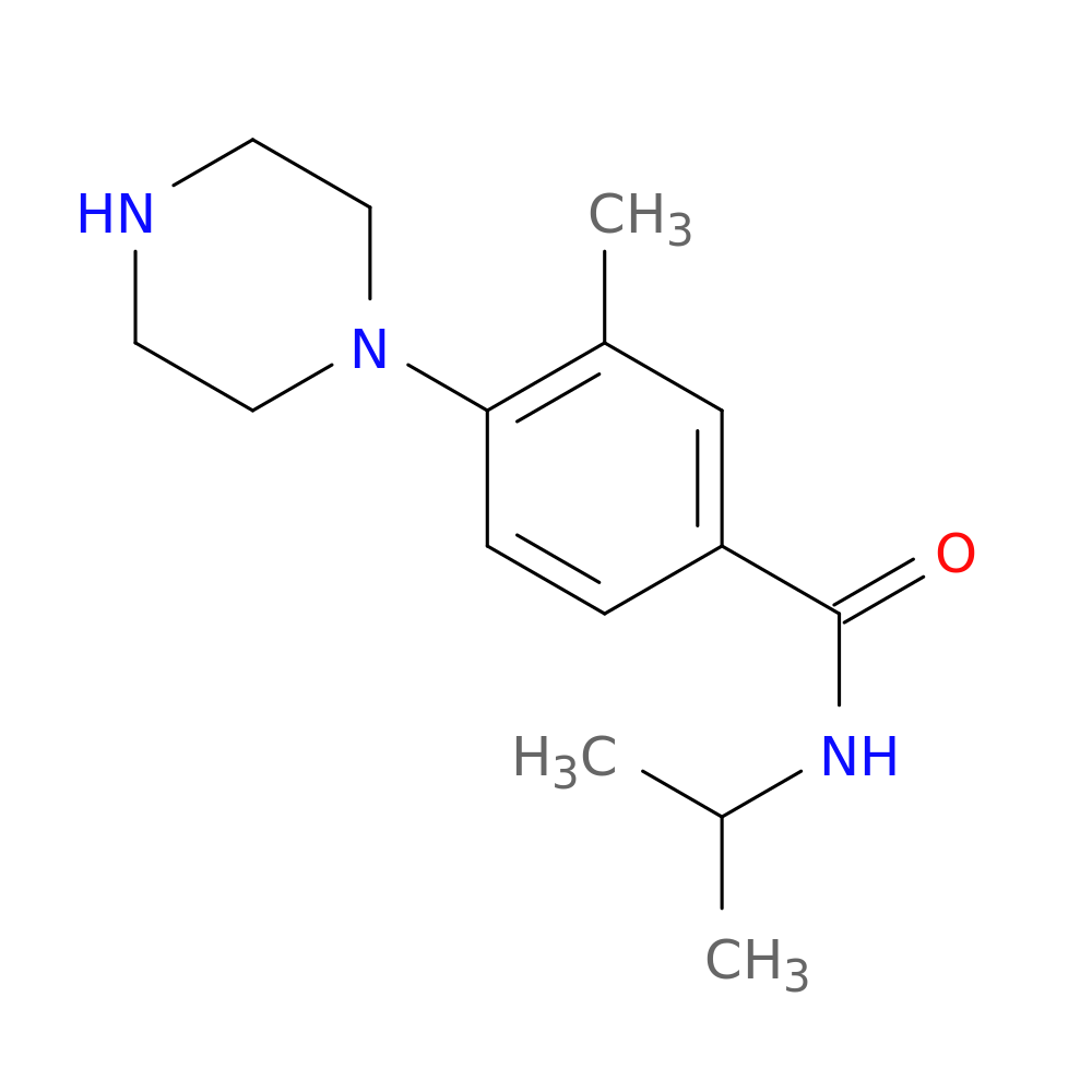 N-Isopropyl-3-methyl-4-(piperazin-1-yl)benzamide