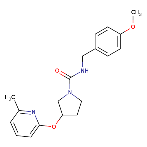N-[(4-methoxyphenyl)methyl]-3-[(6-methylpyridin-2-yl)oxy]pyrrolidine-1-carboxamide