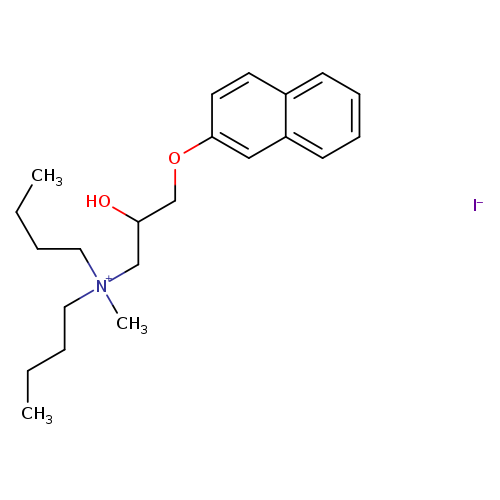 dibutyl[2-hydroxy-3-(naphthalen-2-yloxy)propyl]methylazanium iodide