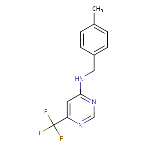 N-[(4-methylphenyl)methyl]-6-(trifluoromethyl)pyrimidin-4-amine