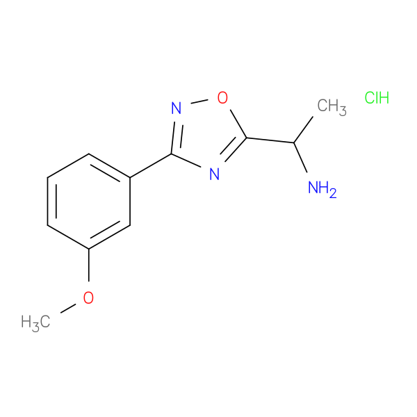 1-[3-(3-methoxyphenyl)-1,2,4-oxadiazol-5-yl]ethan-1-amine hydrochloride