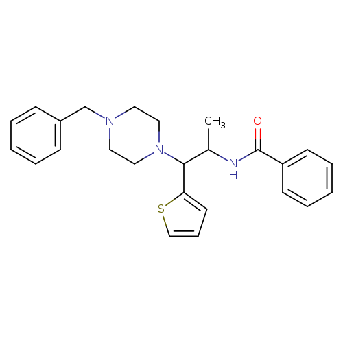 N-[1-(4-benzylpiperazin-1-yl)-1-(thiophen-2-yl)propan-2-yl]benzamide