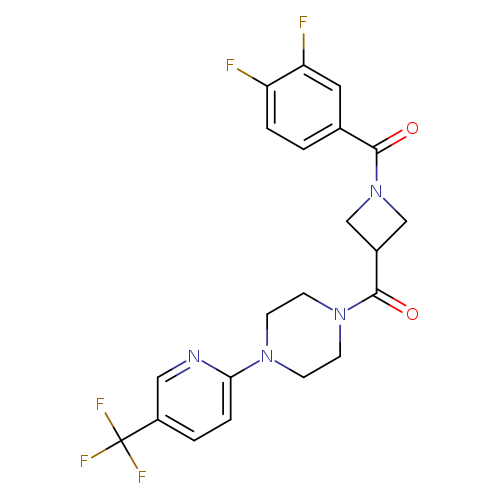 1-[1-(3,4-difluorobenzoyl)azetidine-3-carbonyl]-4-[5-(trifluoromethyl)pyridin-2-yl]piperazine
