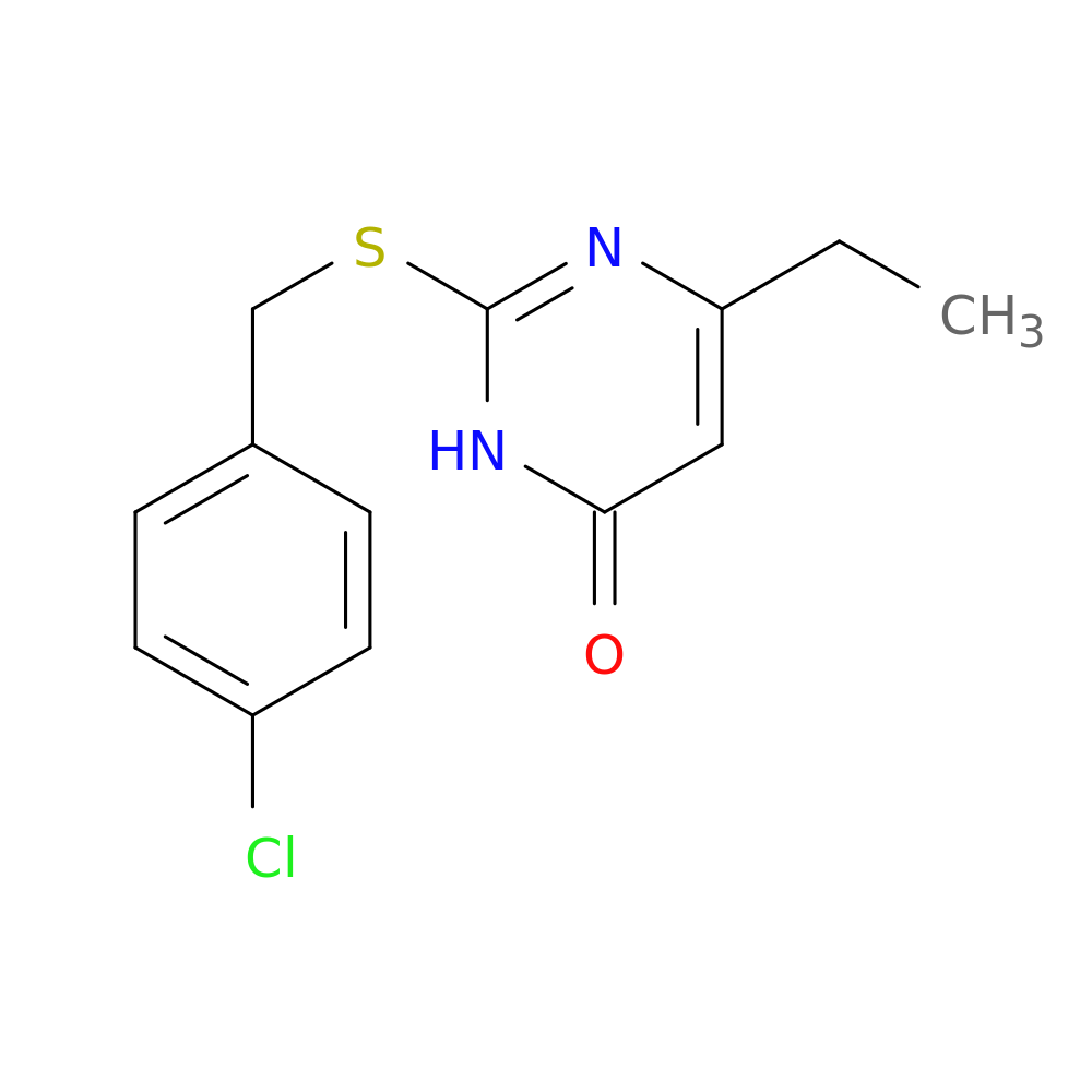 2-{[(4-chlorophenyl)methyl]sulfanyl}-6-ethyl-3,4-dihydropyrimidin-4-one