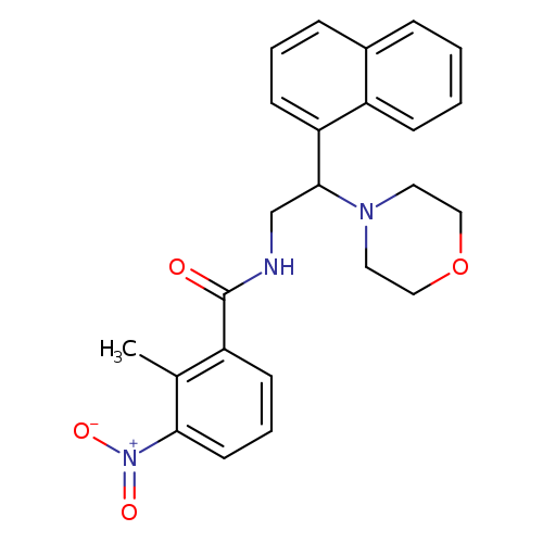 2-methyl-N-[2-(morpholin-4-yl)-2-(naphthalen-1-yl)ethyl]-3-nitrobenzamide