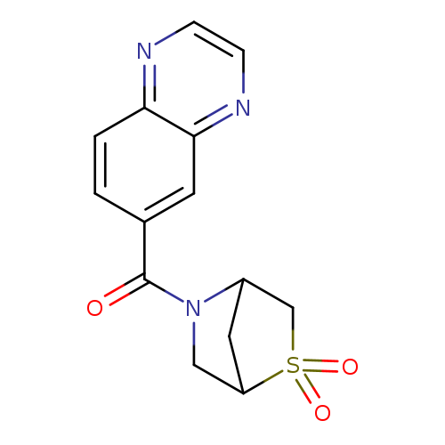 5-(quinoxaline-6-carbonyl)-2lambda6-thia-5-azabicyclo[2.2.1]heptane-2,2-dione