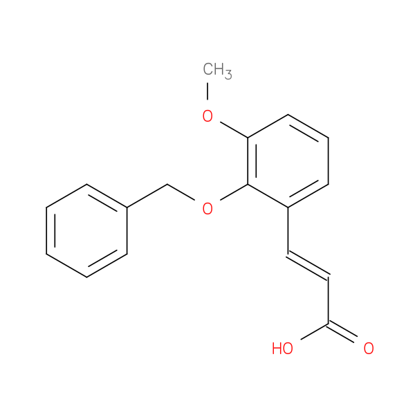 (E)-3-(2-(benzyloxy)-3-
-methoxyphenyl)acrylic acid