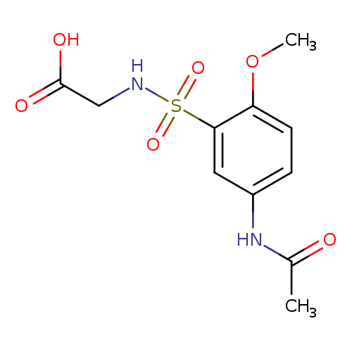 2-(5-acetamido-2-methoxybenzenesulfonamido)acetic acid