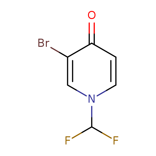 3-bromo-1-(difluoromethyl)-1,4-dihydropyridin-4-one