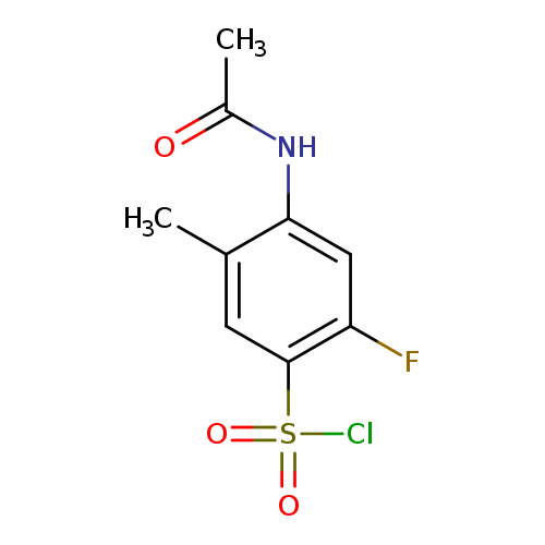 4-Acetamido-2-fluoro-5-methylbenzenesulfonyl chloride