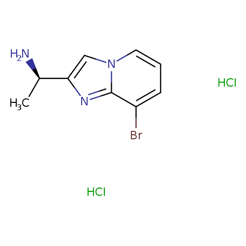 (1R)-1-{8-bromoimidazo[1,2-a]pyridin-2-yl}ethan-1-aminedihydrochloride