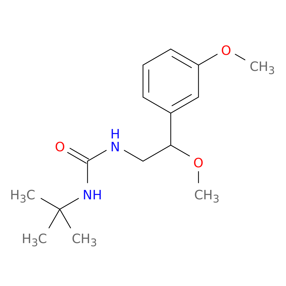 3-tert-butyl-1-[2-methoxy-2-(3-methoxyphenyl)ethyl]urea