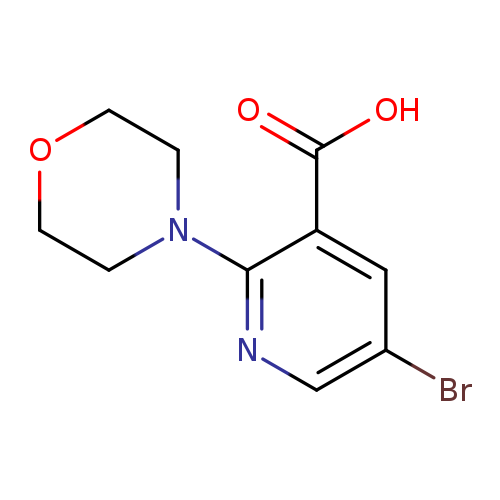 3-Pyridinecarboxylic acid, 5-bromo-2-(4-morpholinyl)-