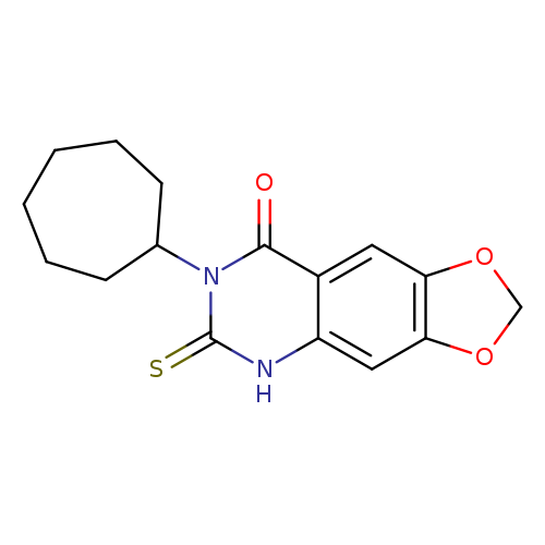 7-Cycloheptyl-6-thioxo-6,7-dihydro-5H-[1,3]dioxolo[4,5-g]quinazolin-8-one