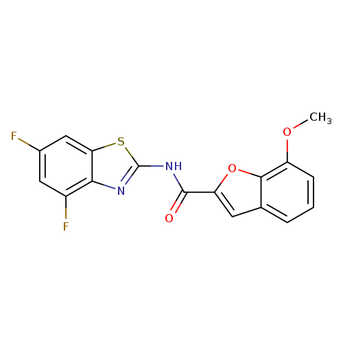 N-(4,6-difluoro-1,3-benzothiazol-2-yl)-7-methoxy-1-benzofuran-2-carboxamide
