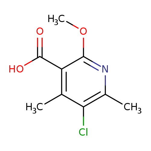 "5-chloro-2-methoxy-4,6-dimethylpyridine-3-carboxylic acid"