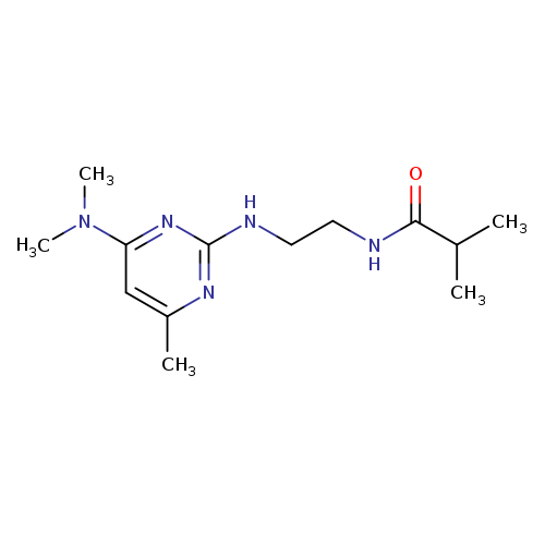 N-(2-{[4-(dimethylamino)-6-methylpyrimidin-2-yl]amino}ethyl)-2-methylpropanamide