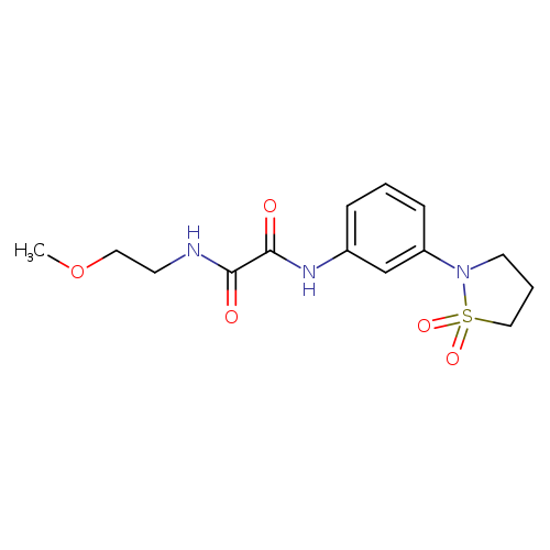 N'-[3-(1,1-dioxo-1lambda6,2-thiazolidin-2-yl)phenyl]-N-(2-methoxyethyl)ethanediamide