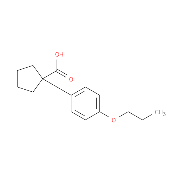 1-(4-Propoxyphenyl)cyclopentanecarboxylic acid
