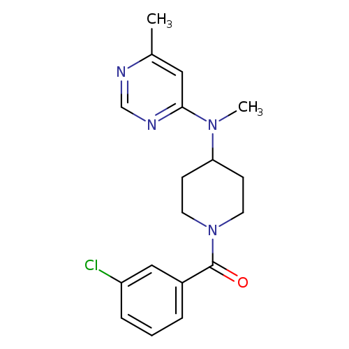 N-[1-(3-chlorobenzoyl)piperidin-4-yl]-N,6-dimethylpyrimidin-4-amine