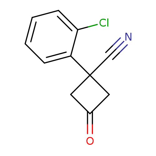 1-(2-chlorophenyl)-3-oxocyclobutane-1-carbonitrile