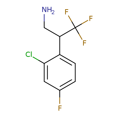 2-(2-chloro-4-fluorophenyl)-3,3,3-trifluoropropan-1-amine
