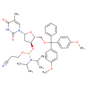 Thymidine, 5'-O-[bis(4-methoxyphenyl)phenylmethyl]-, 3'-[2-cyanoethyl N,N-bis(1-methylethyl)phosphoramidite]
