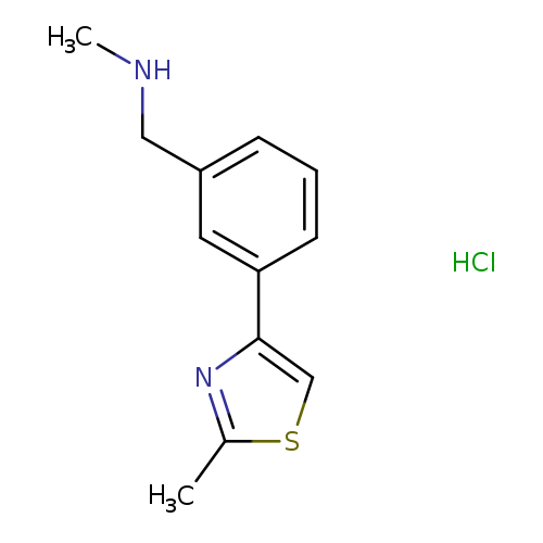 N-Methyl-1-(3-(2-methylthiazol-4-yl)phenyl)methanamine hydrochloride
