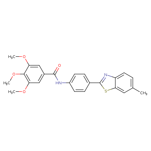 N1-[4-(6-methyl-1,3-benzothiazol-2-yl)phenyl]-3,4,5-trimethoxybenzamide