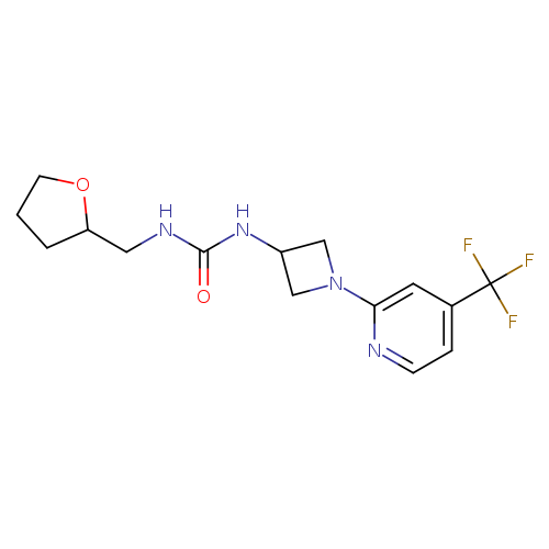 1-[(oxolan-2-yl)methyl]-3-{1-[4-(trifluoromethyl)pyridin-2-yl]azetidin-3-yl}urea